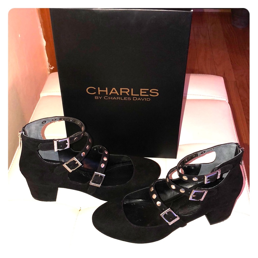 Black Charles heels